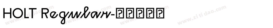 HOLT Regular字体转换
